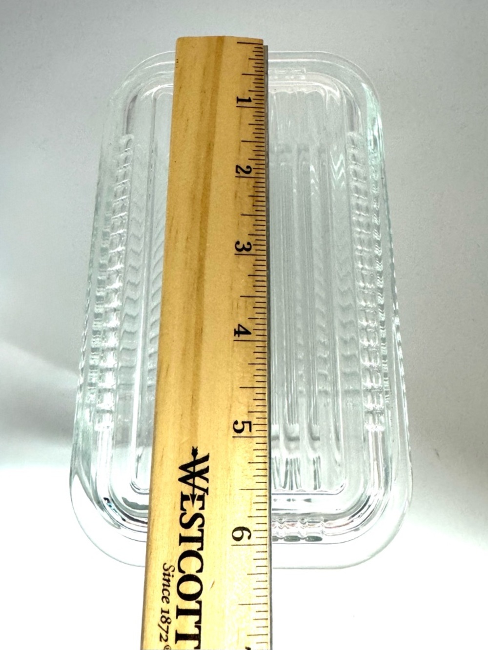 Vintage Ribbed Refrigerator Or Butter Dish - Picture 4 of 4